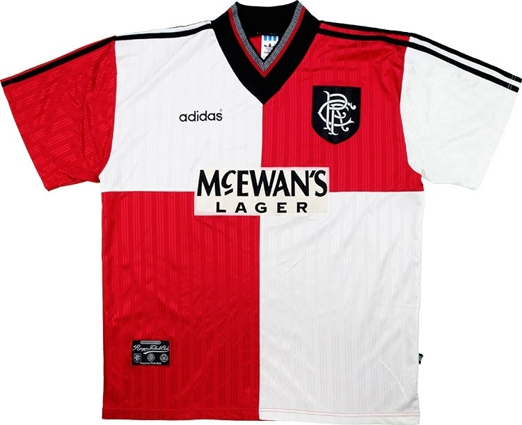 Camisa retro Adidas Rangers FC 1995 1996 III jogador